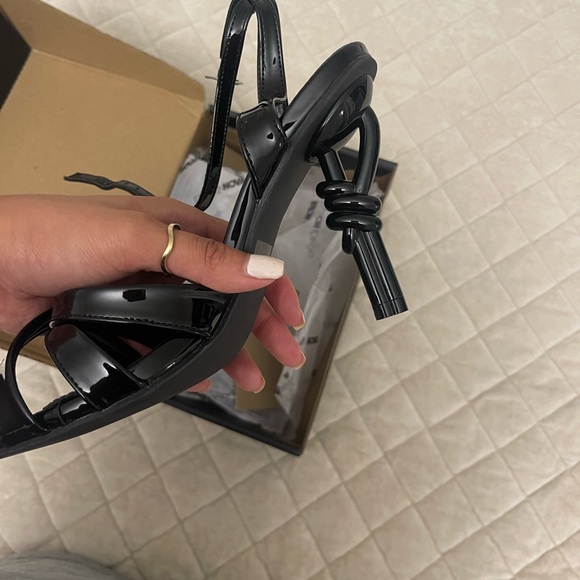 Fashion Nova Black Patent Leather Heels - Picture 6 of 7